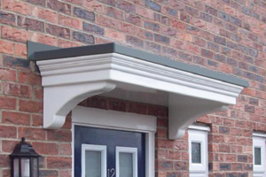 flat roof door canopies