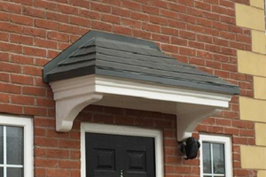 hipped door canopies